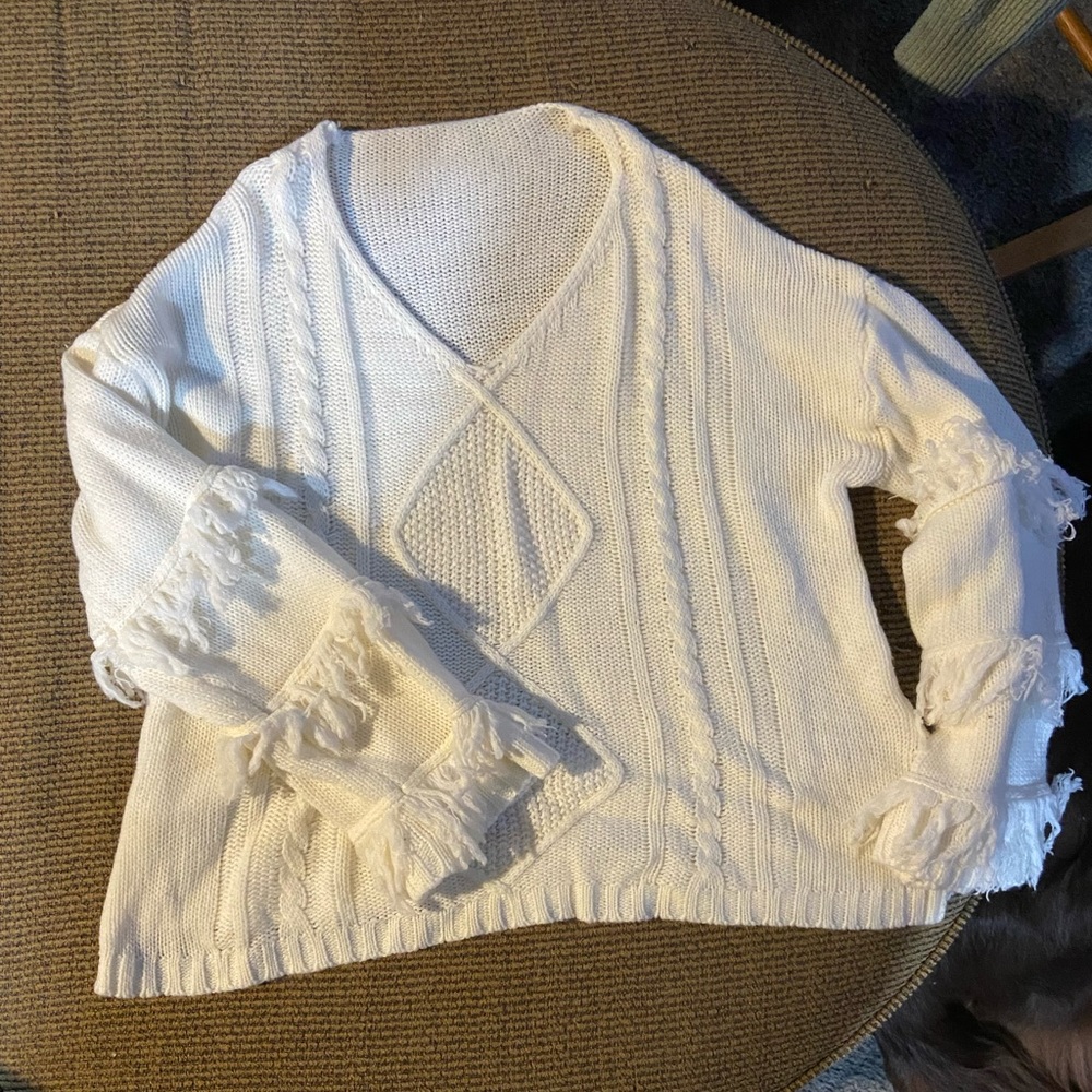 Worn twice cable knit sweater